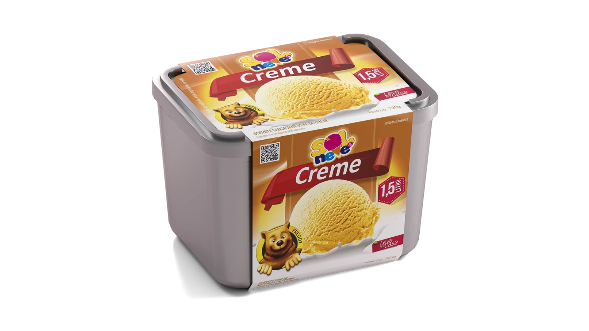 Sorvete Creme Amarelo